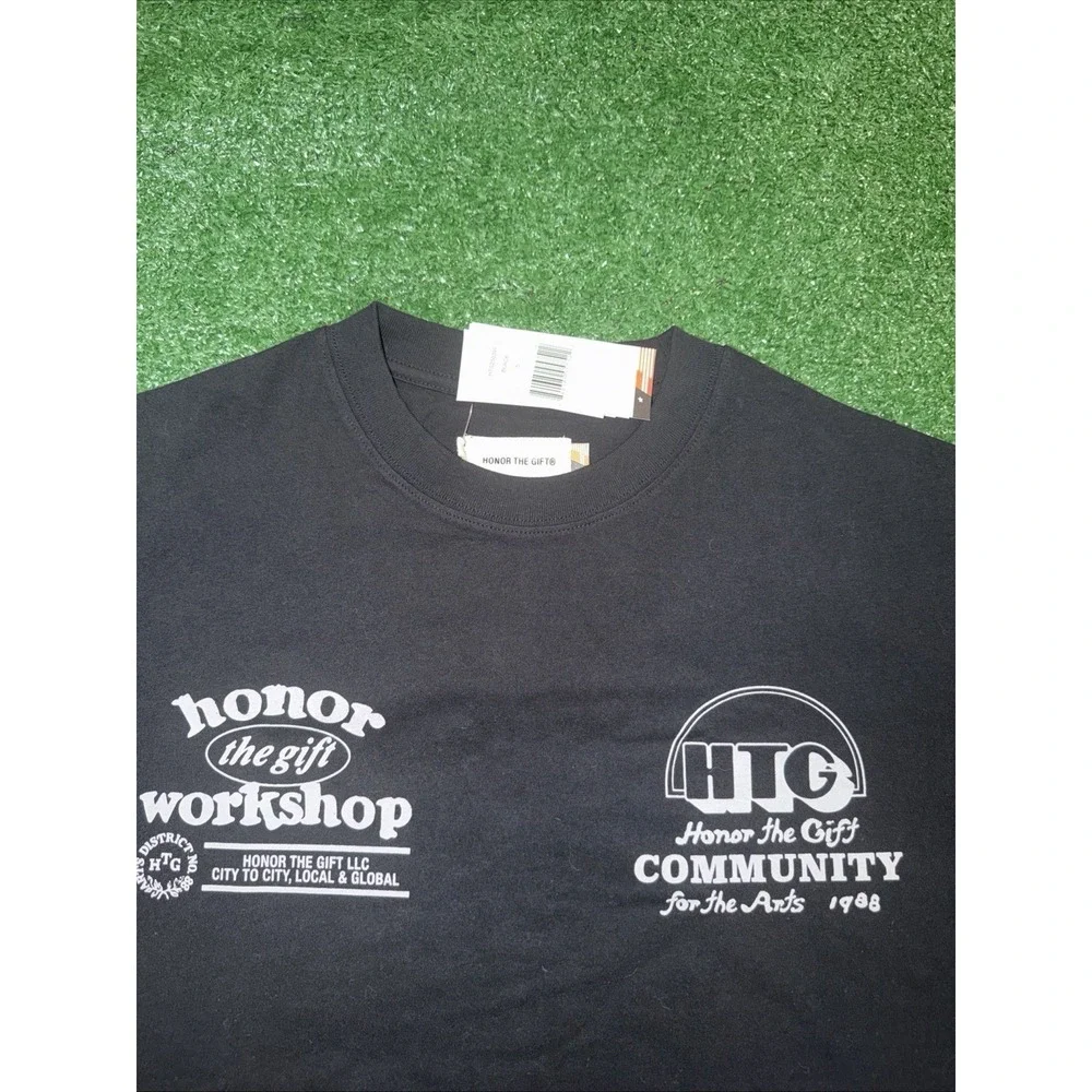 Honor The Gift Men's Small Black Graphic T-Shirt Short Sleeve Streetwear NWT
